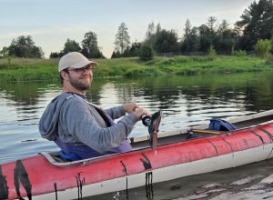 Lab Retreat 2025 - kayaking on the Narew river