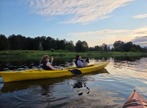 Lab Retreat 2025 - kayaking on the Narew river